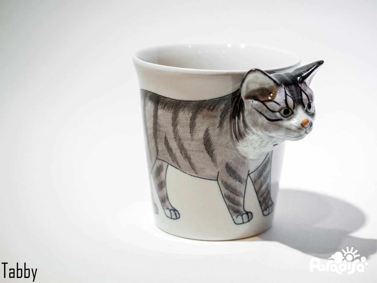 動物圖案 造型把手馬克杯 - 貓咪款(單款) - Animal Mug - Cat style (single)