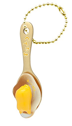 蛋黃哥 賴在湯匙上 吊飾盒玩 - 單抽 - Gudetama Spoon Key Chain - assortment