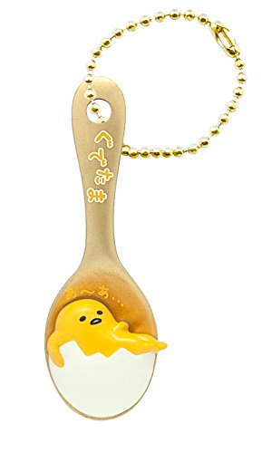 蛋黃哥 賴在湯匙上 吊飾盒玩 - 單抽 - Gudetama Spoon Key Chain - assortment