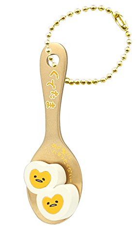 蛋黃哥 賴在湯匙上 吊飾盒玩 - 單抽 - Gudetama Spoon Key Chain - assortment