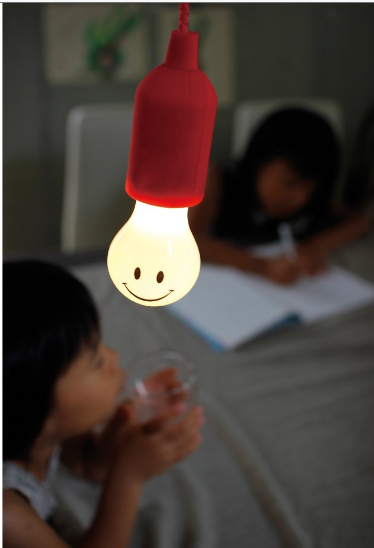 微笑吊繩掛燈 - 黑色 - Smile Lamp - Black