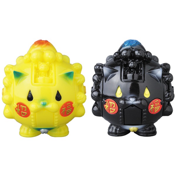 緣起物百貨店 Mirock 招福機器人 搪膠玩偶 - 黃色 / 黑色 款 - ENGIMONO DEPARTMENT STORE Manekimakurima Robot by Mirock Toy - Yellow / Black