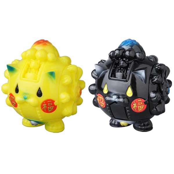 緣起物百貨店 Mirock 招福機器人 搪膠玩偶 - 黃色 / 黑色 款 - ENGIMONO DEPARTMENT STORE Manekimakurima Robot by Mirock Toy - Yellow / Black