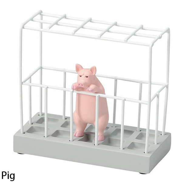 Motif. 動物柵欄造型文具架/筆筒 - 鬥牛犬 / 豬 / 馬來貘 - Motif. Fence Shape Stationery Stand - Bulldog / Pig / Tapir