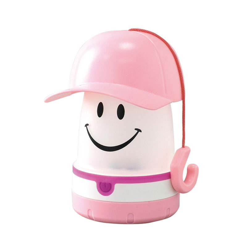 微笑LED露營燈 棒球帽款 - 粉紅色 - Smile Cap LED Lantern - Pink