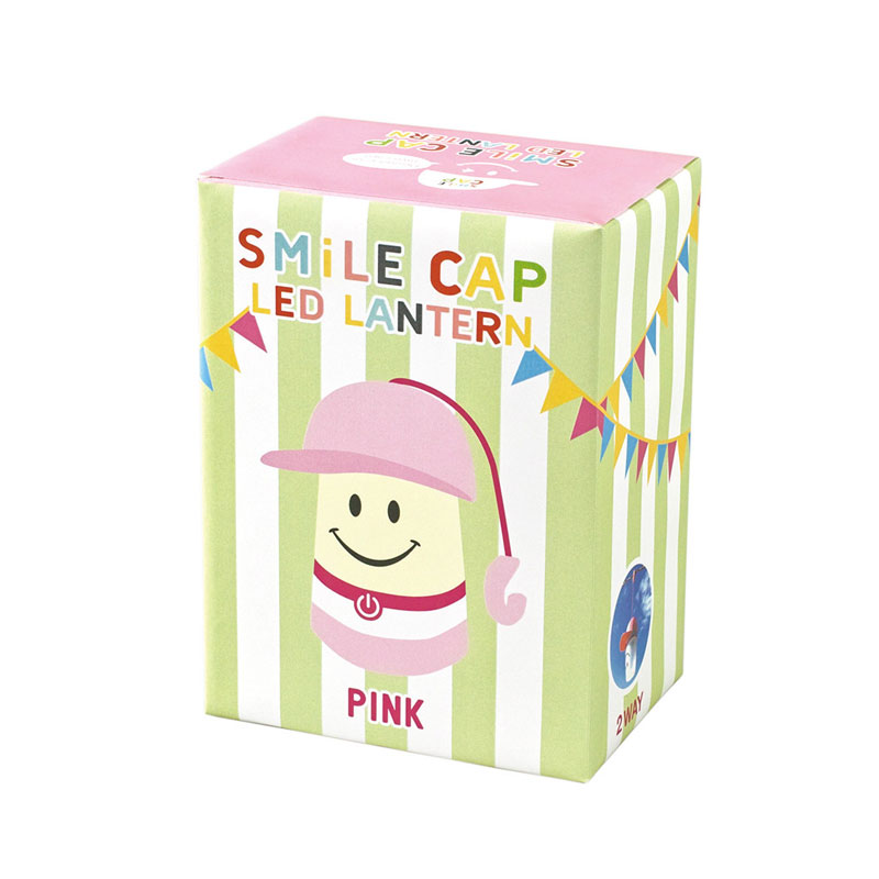 微笑LED露營燈 棒球帽款 - 粉紅色 - Smile Cap LED Lantern - Pink