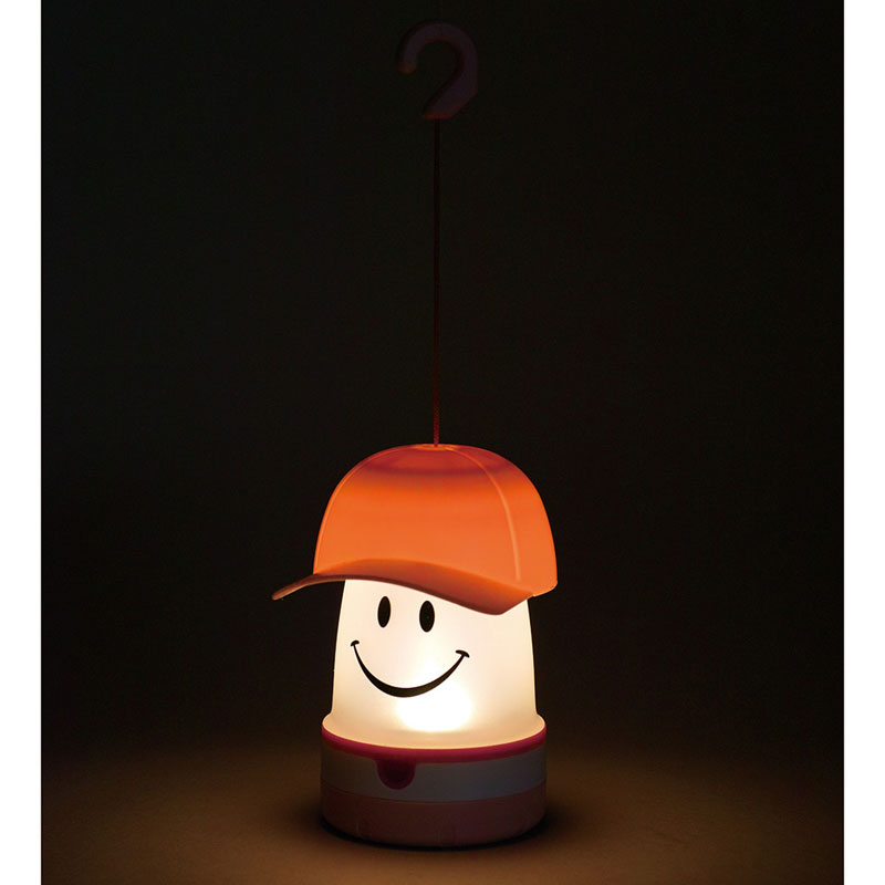 微笑LED露營燈 棒球帽款 - 粉紅色 - Smile Cap LED Lantern - Pink