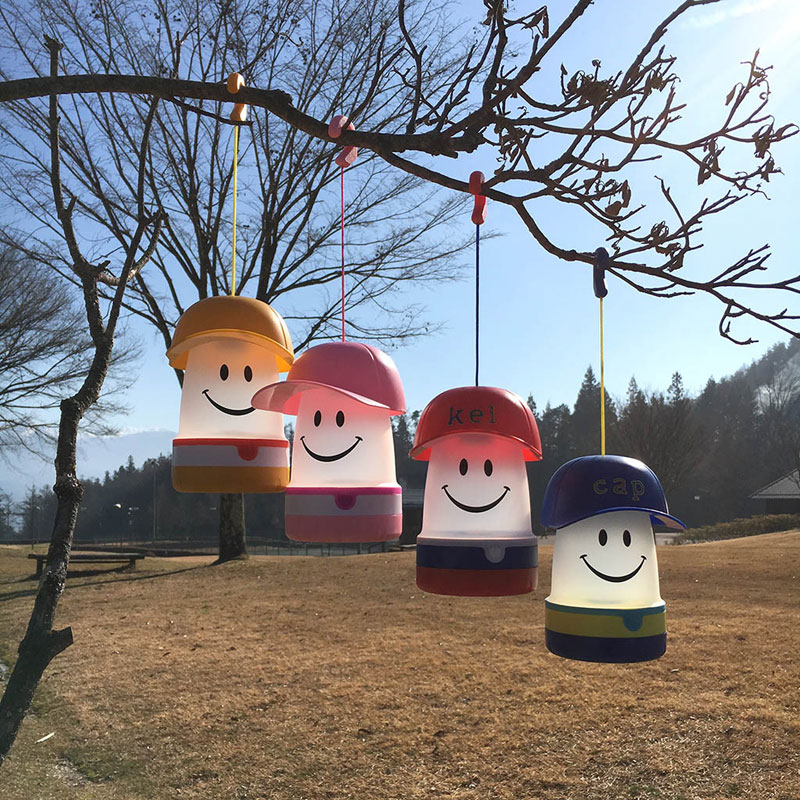 微笑LED露營燈 棒球帽款 - 粉紅色 - Smile Cap LED Lantern - Pink