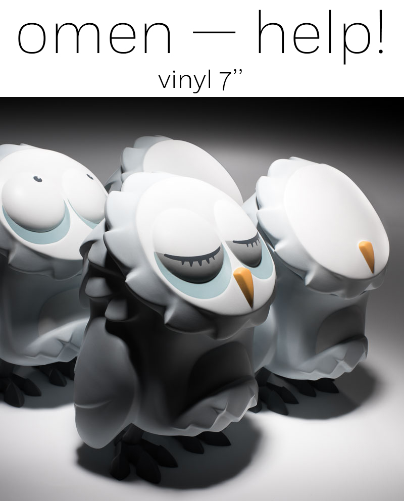 7"版本 貓頭鷹 求救系列 - 凝視 / 微笑 / 皺眉 / 瞇眼 - COARSE 7" Omen - Help! - Stare / Smile / Scowl / Squint