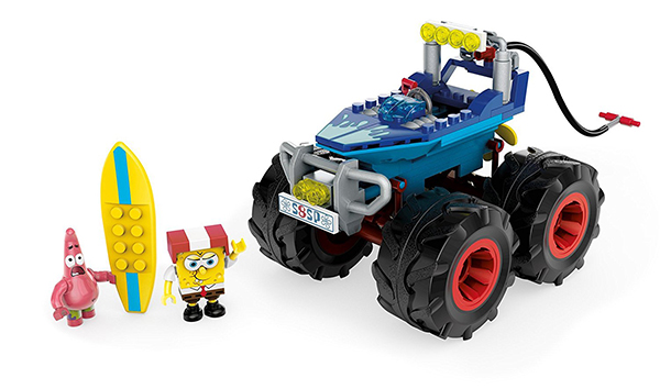 海綿寶寶 美高積木組 -  怪獸水陸兩用快艇組 - MEGA BLOKS SpongeBob - Monster Rally Boat