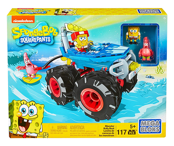 海綿寶寶 美高積木組 -  怪獸水陸兩用快艇組 - MEGA BLOKS SpongeBob - Monster Rally Boat