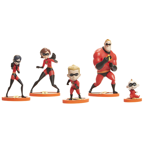 超人特攻隊2 人偶系列 - 家族人偶五款組 - Incredibles 2 Family Figurine Set