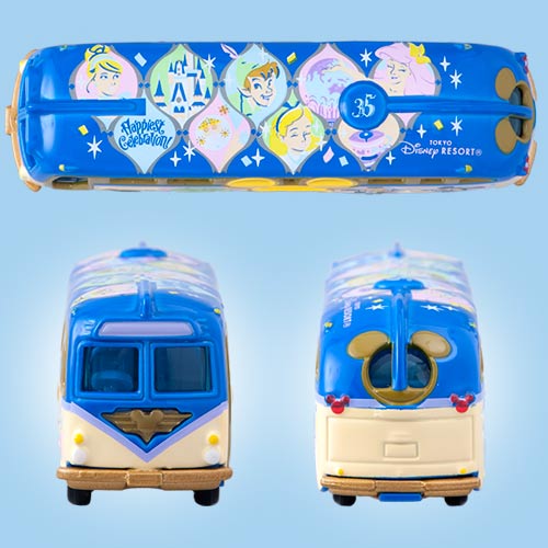 東京迪士尼樂園 35周年紀念 多美小車 - 迪士尼巴士 - Tokyo Disney Resort 35th Happiest Celebration TOMICA - Disney Resort Cruiser