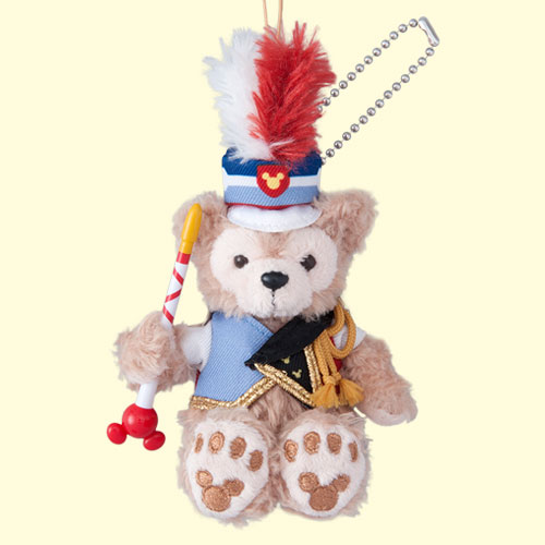 東京迪士尼樂園 35周年紀念  達菲與好友們歡樂遊行趣 絨毛布偶吊飾 - 達菲 - Tokyo Disney Resort 35th Happiest Celebration Duffy & Friends Happy Marching Fun Strap - Duffy