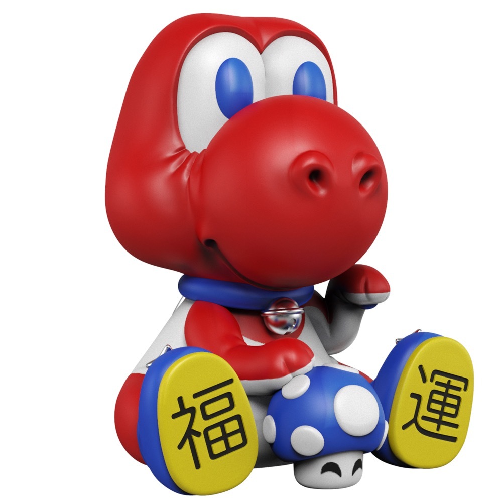 Juce Gace 搪膠擺飾 - 招財恐龍 紅色版本 - Mighty Jaxx Vinyl Art Collectible - Maneki-Dino Red ver.