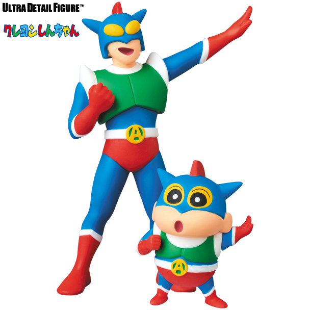 UDF 蠟筆小新系列 第一彈 - 動感超人 & 動感超人小新 - UDF Crayon Shin-chan series 1 - Action Kamen & Action Kamen Shin-chan 