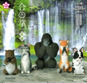 合掌祈福動物 4代 扭蛋系列 - 隨機單抽 - Gassho animals Gacha Series - Assortment