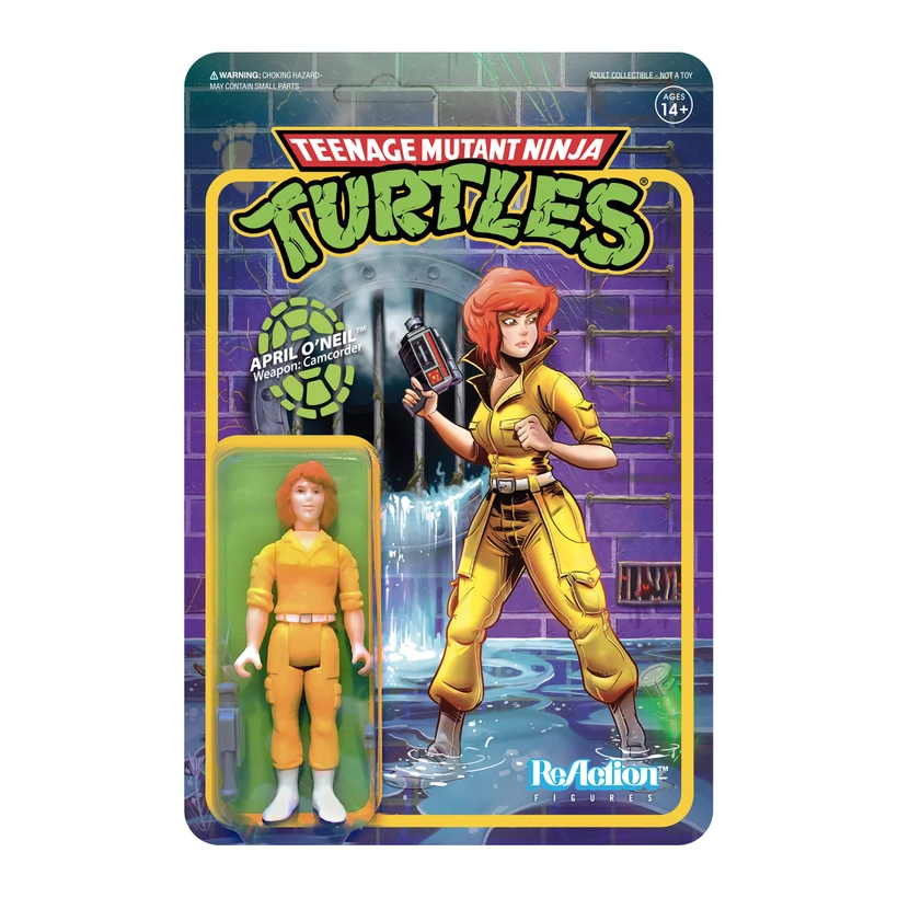 忍者龜 3.75吋復古人偶 第二波 - 愛波歐尼爾 - ReAction 3.75" Figure seires - TMNT Wave 2 - April O'Neil