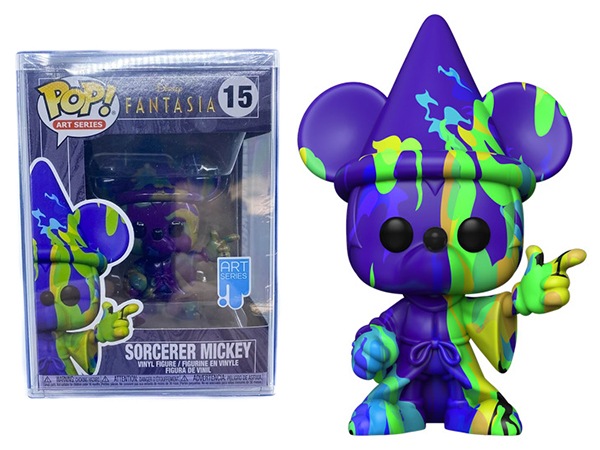 迪士尼 幻想曲 POP!人偶 - 魔法師米奇 藝術系列 #15 (附硬式保護殼) - Disney Fantasia POP! vinyl figure - Sorcerer Mickey Art Series #15 (with protector case)