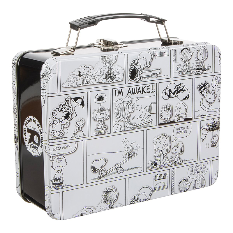 花生漫畫 史努比漫畫格 錫製野餐盒  - PEANUTS Snoopy Comic Strap Tin Tote 