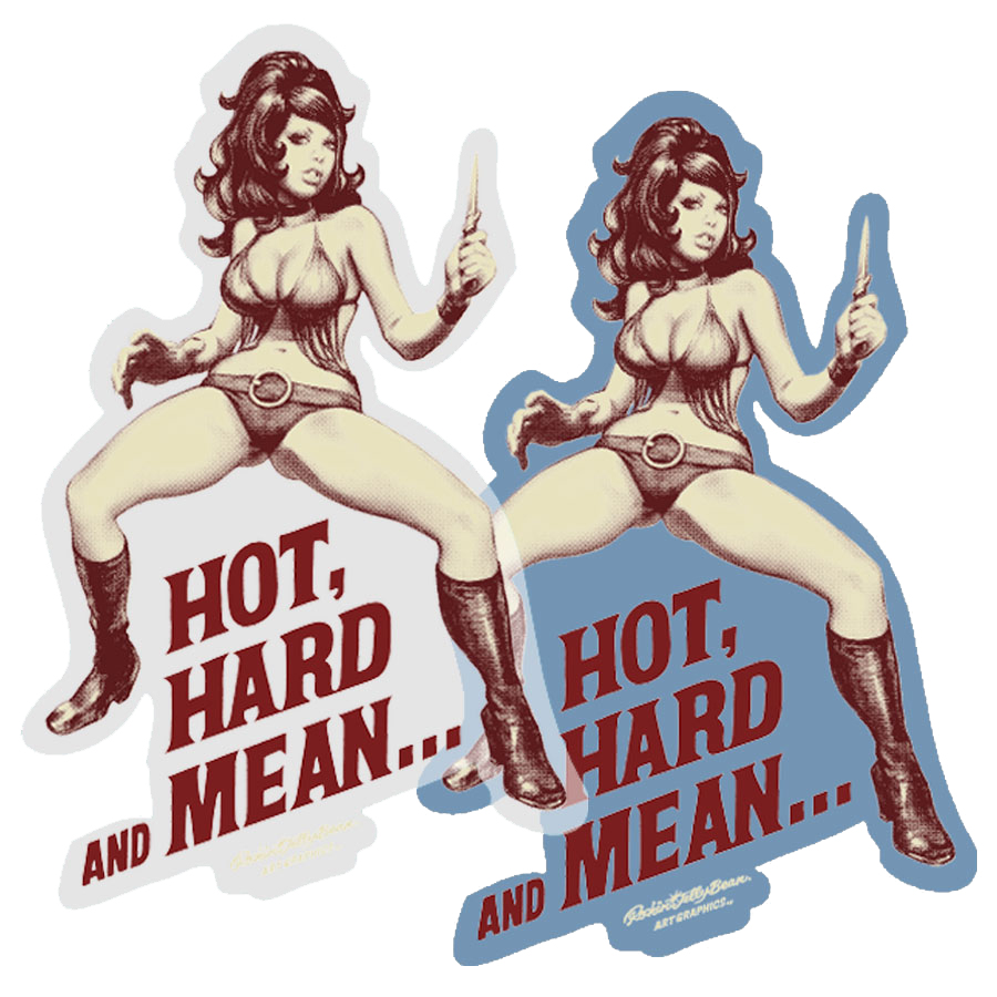 RJB 貼紙 - Hot, Hard and Mean 藍色 款  - Rockin' Jelly Bean Sticker - Hot, Hard and Mean - Blue