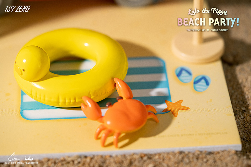 TOY0+ 罐頭豬 LuLu 陽光派對系列 霜淇淋車場景 - TOYZEROPLUS X Cici's Story - LuLu the Piggy Beach Party - Ice Cream Truck Scene