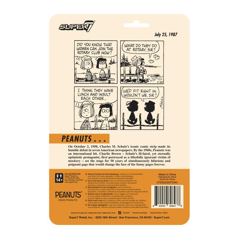 花生漫畫 3.75吋復古人偶 第三波 - 露營瑪西 - ReAction 3.75" Figure - Peanuts Wave 3 - Marcie