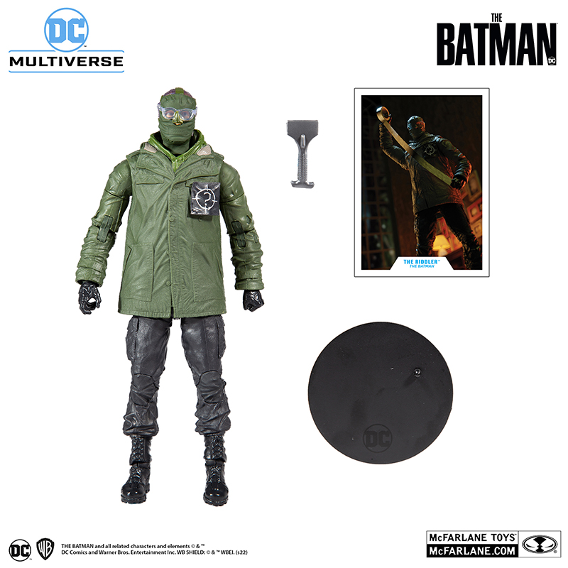 麥法蘭 DC 7"可動人偶 - 蝙蝠俠 - 謎語人 - McFarlane DC Multiverse 7" action figure - The Batman (2022) - The Riddler