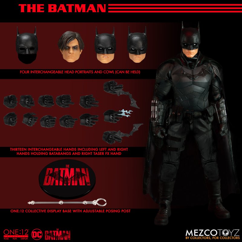 蝙蝠俠 1/12比例可動收藏人偶 - 蝙蝠俠  - The Batman (2022) ONE: 12 Collective - Batman