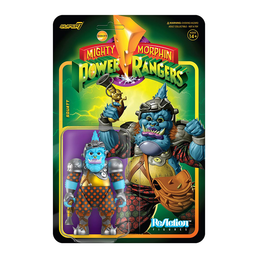 金剛戰士 3.75吋復古人偶 第三波 - 怪頭陀 - ReAction 3.75" Figure seires - Power Rangers Wave 3 - Squatt