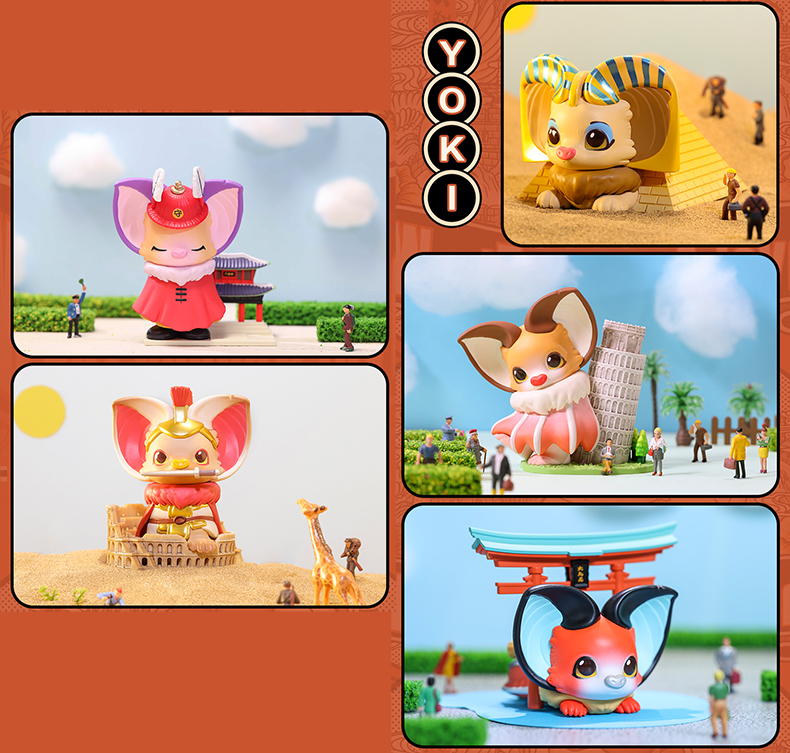 Yoki 環遊世界系列盒玩 - 隨機單抽  - POP MART X Yoyo Yeung Yoki Travel Around the World series - assortment 