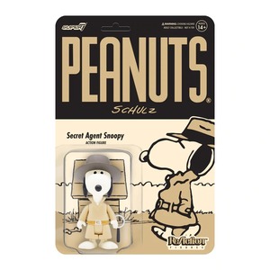 花生漫畫 3.75吋復古人偶 第五波 - 祕密探員史努比 - ReAction 3.75" Figure - Peanuts Wave 5 - Secret Agent Snoopy