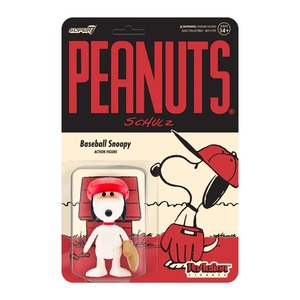 花生漫畫 3.75吋復古人偶 第五波 - 棒球史努比 - ReAction 3.75" Figure - Peanuts Wave 5 - Baseball Snoopy