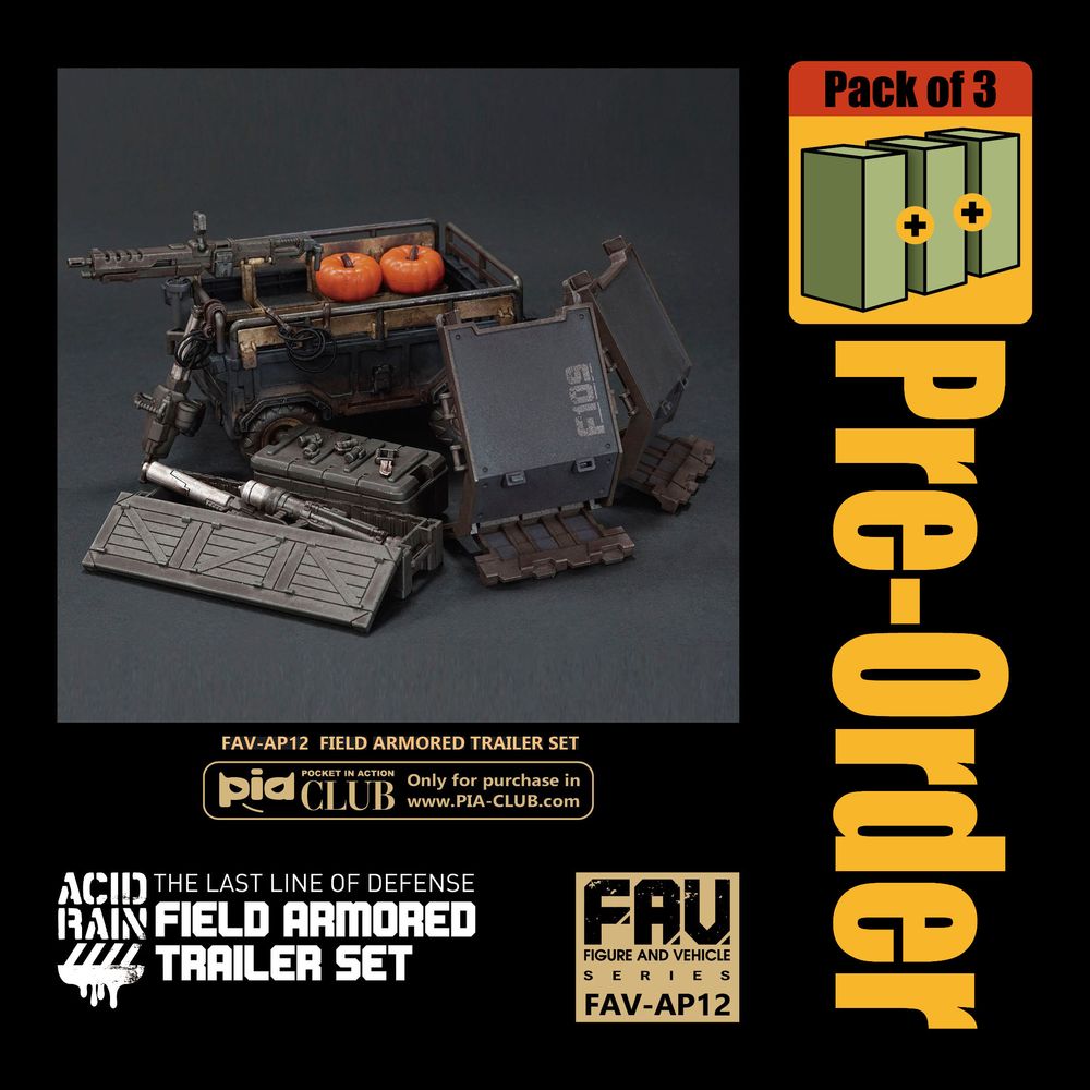 酸雨戰爭 FAV-AP12 野戰裝甲拖車套裝  - Acid Rain FAV-AP12 Field Armored Trailer Set