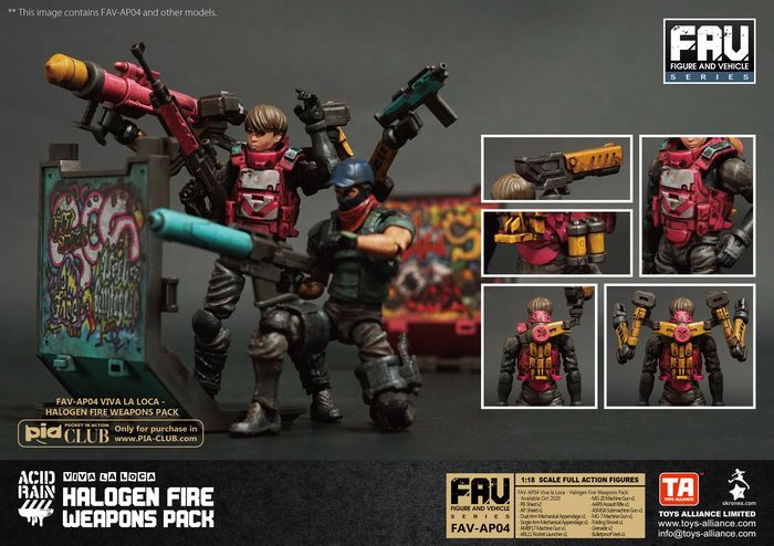 酸雨戰爭  FAV-AP04 縱情狂歡 - 霓虹武器包 - Acid Rain  FAV-AP04  Viva la Loca - Halogen Fire Weapons Pack 