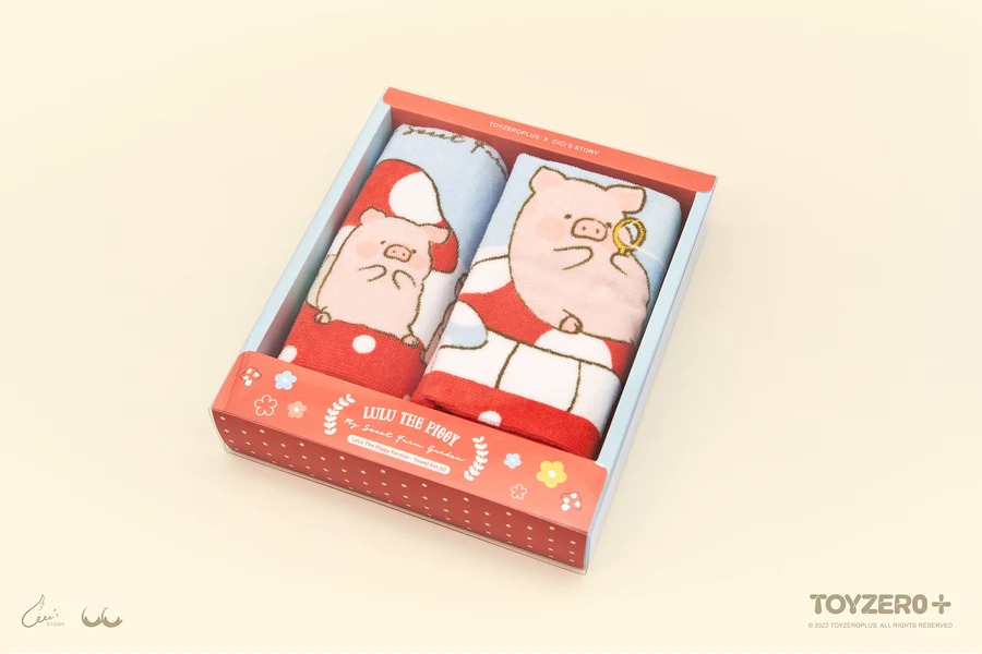 TOY0+ 罐頭豬 LuLu 農場系列 - 毛巾套裝 (小) - TOYZEROPLUS X Cici's Story - LuLu the Piggy Farm - Towel (S)