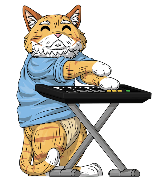 迷因梗圖搪膠收藏系列 #33 - 鍵盤貓 - Youtooz Vinyl Figure Collection #33 Meme - Keyboard Cat