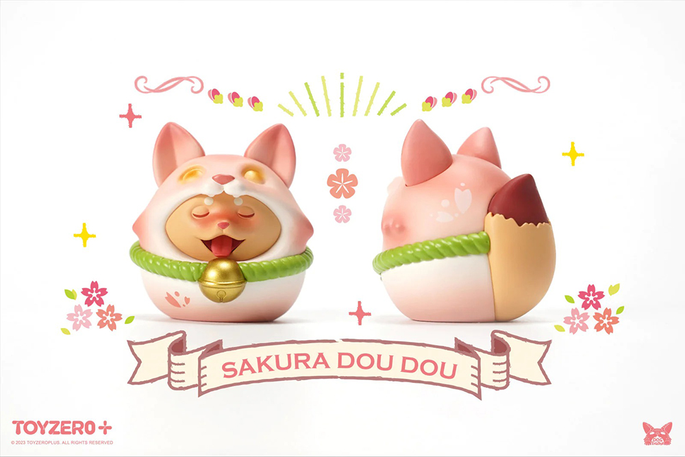 TOY0+ 當我們ㄍㄡˇ在一起 - 櫻花荳荳達摩 - TOYZEROPLUS X Dog Together - Dou Dou Daruma (Sakura)