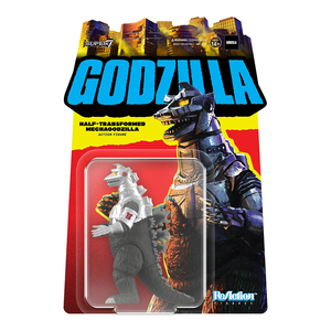 東寶哥吉拉 3.75吋復古人偶 第二波 - 半變身機械哥吉拉 - ReAction 3.75" Figure TOHO Godzilla Wave 2 - Half-Transformed Mechagodzilla