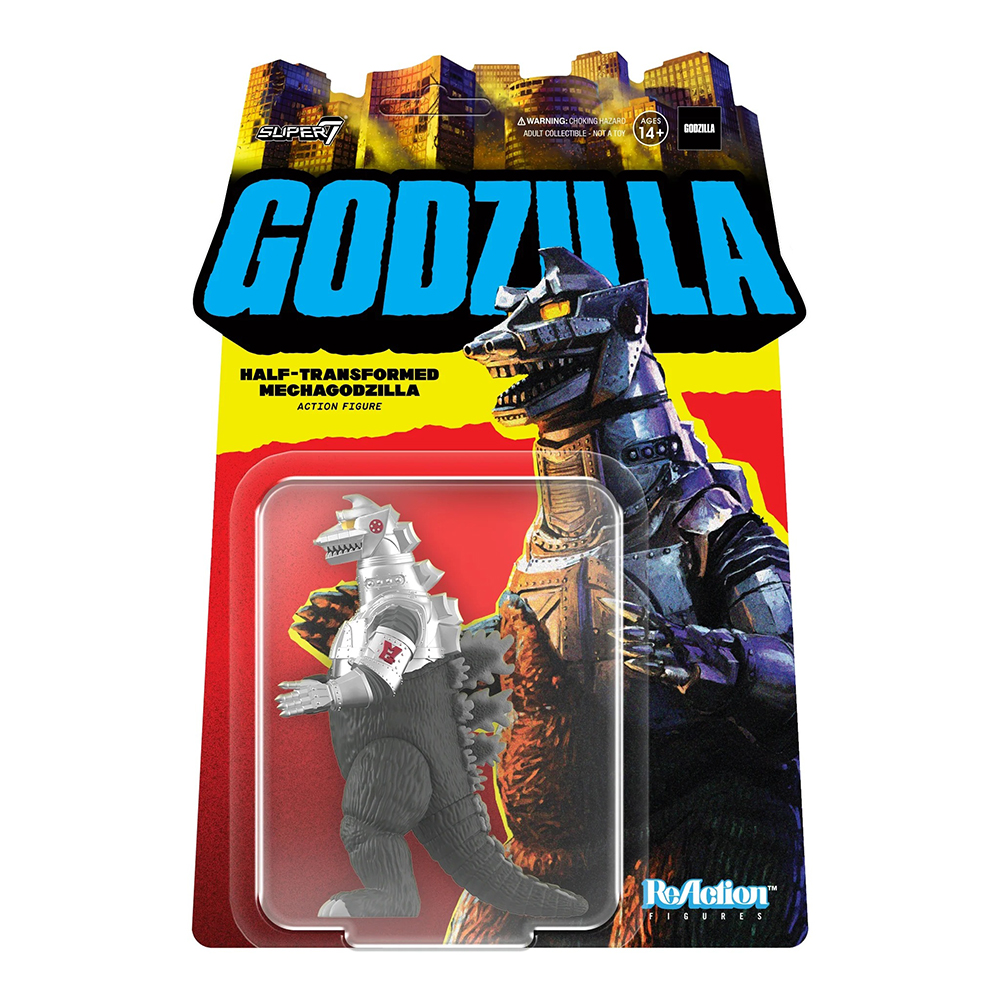 東寶哥吉拉 3.75吋復古人偶 第二波 - 半變身機械哥吉拉 - ReAction 3.75" Figure TOHO Godzilla Wave 2 - Half-Transformed Mechagodzilla
