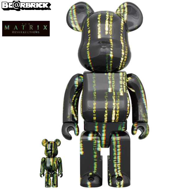 駭客任務(復活) 400%熊 & 100%小熊組合 - 400% & 100% Bearbrick The Matrix Resurrections
