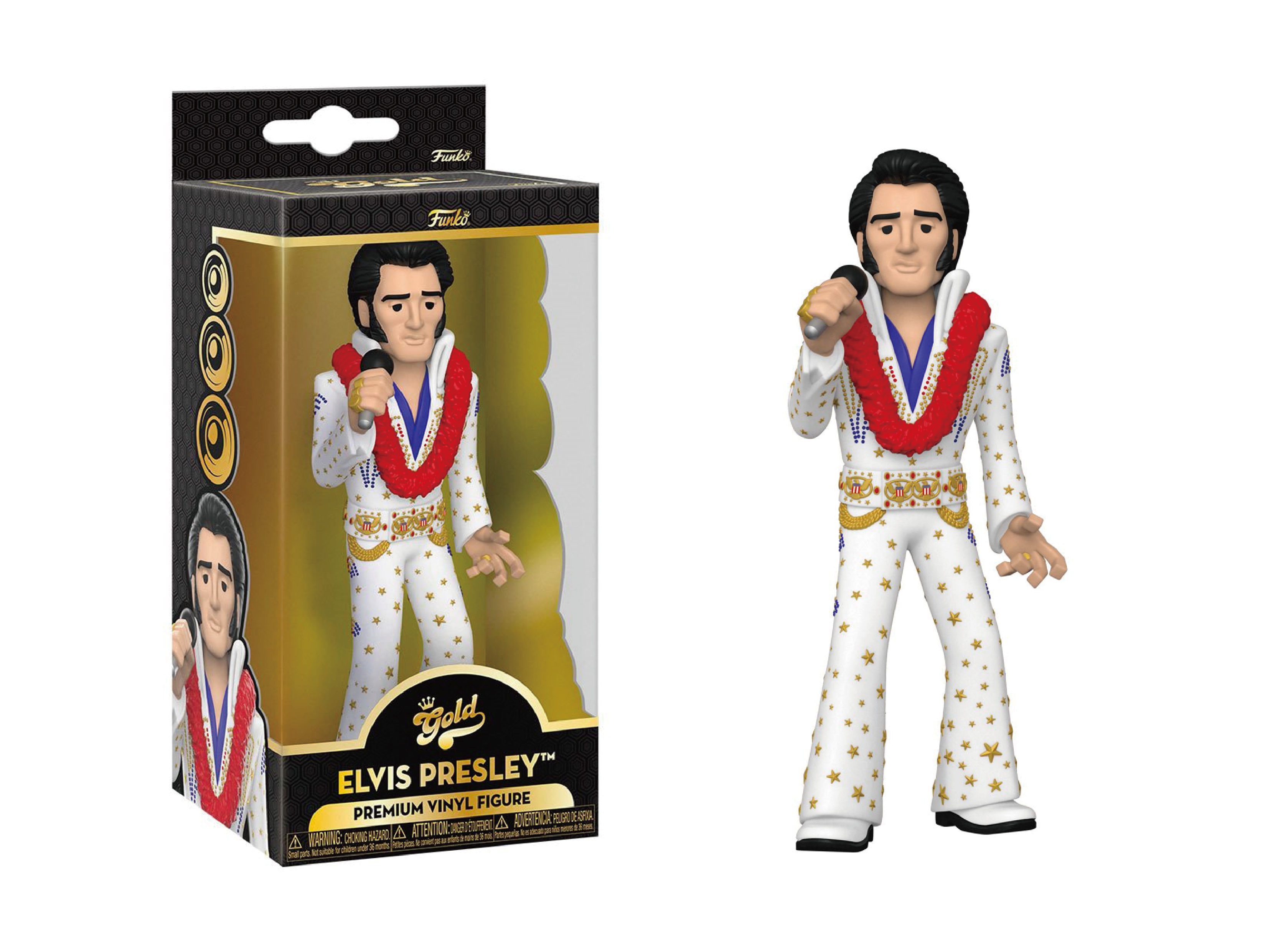 Gold精緻搪膠人偶 - 貓王 - GOLD premium vinyl figure - Elvis Presley