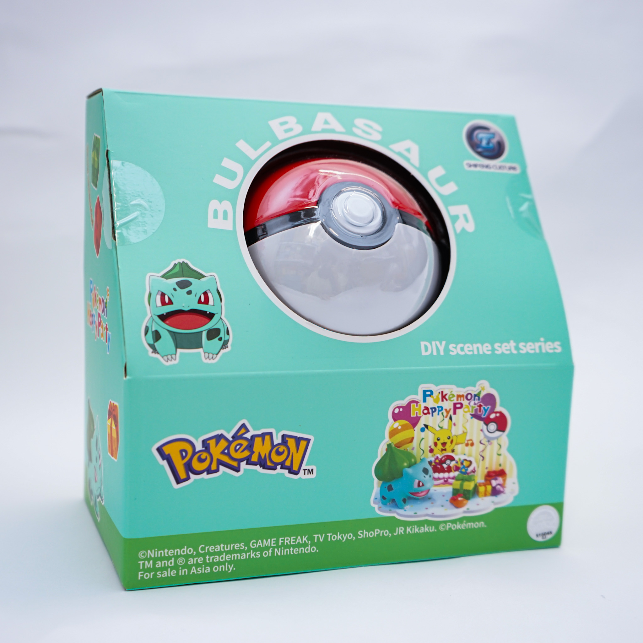 精靈寶可夢 精靈球場景組系列 - 派對妙蛙種子 - Pokemon Monster Ball 3D Scenes Set Series - Party Bulbasaur 