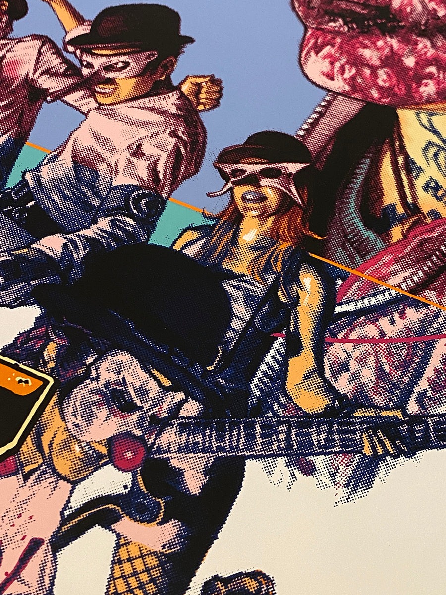 RJB 絹印海報 - 帽子戲法 - Rockin' Jelly Bean Silkscreen Print Poster - Hat Trickers