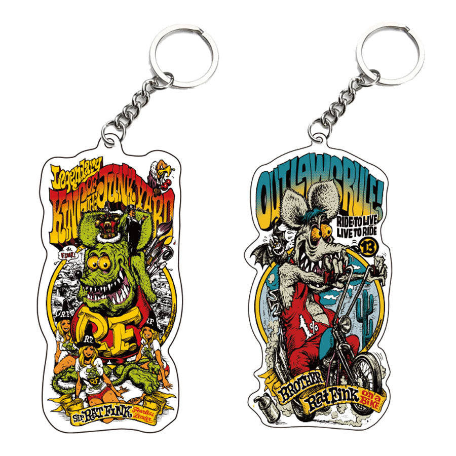 RJB 壓克力鑰匙圈 - Rat Fink / Brother Fink 款式  - Rockin' Jelly Bean Acrylic Key chain - Rat Fink / Brother Fink