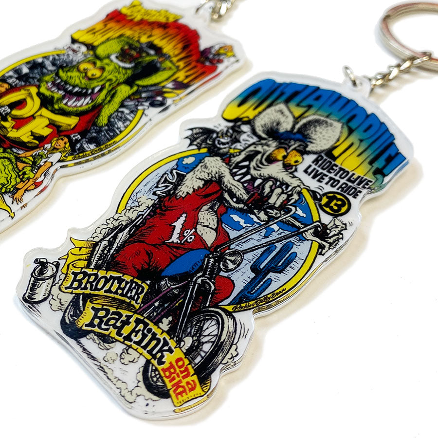 RJB 壓克力鑰匙圈 - Rat Fink / Brother Fink 款式  - Rockin' Jelly Bean Acrylic Key chain - Rat Fink / Brother Fink