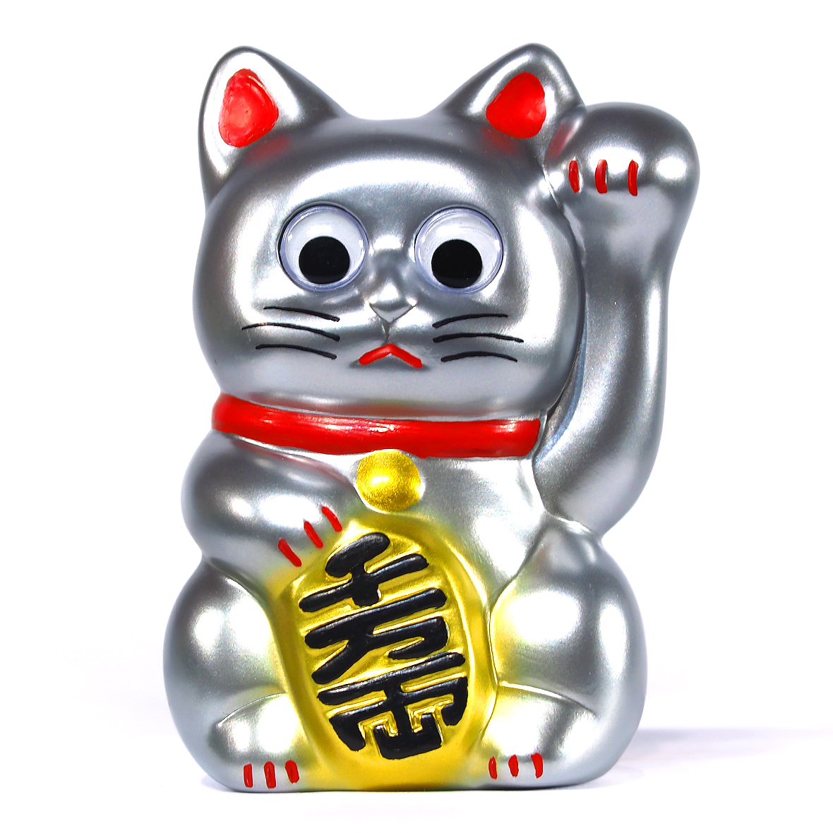 永遠的名作 2024金銀滿屋 - 銀招財貓 - Leeeeee Toy Classic Mascot - Lucky Cat