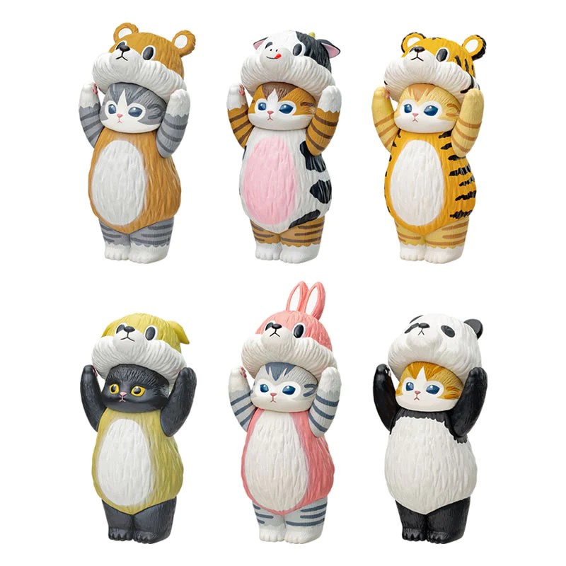 貓福珊迪 動物變裝頭套盒玩 - 隨機單抽 - Mofusand collectible action figure - assortment