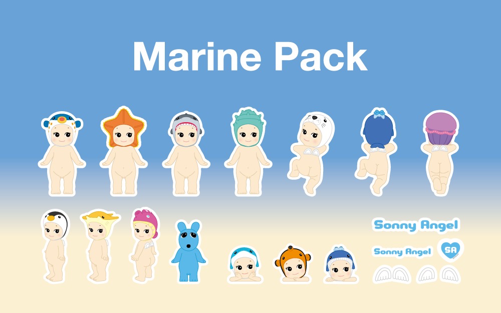 Sonny Angel 珍藏貼紙系列盒玩 - 隨機單抽  - Sonny Angel Sticker Pack series 1 - assortment 