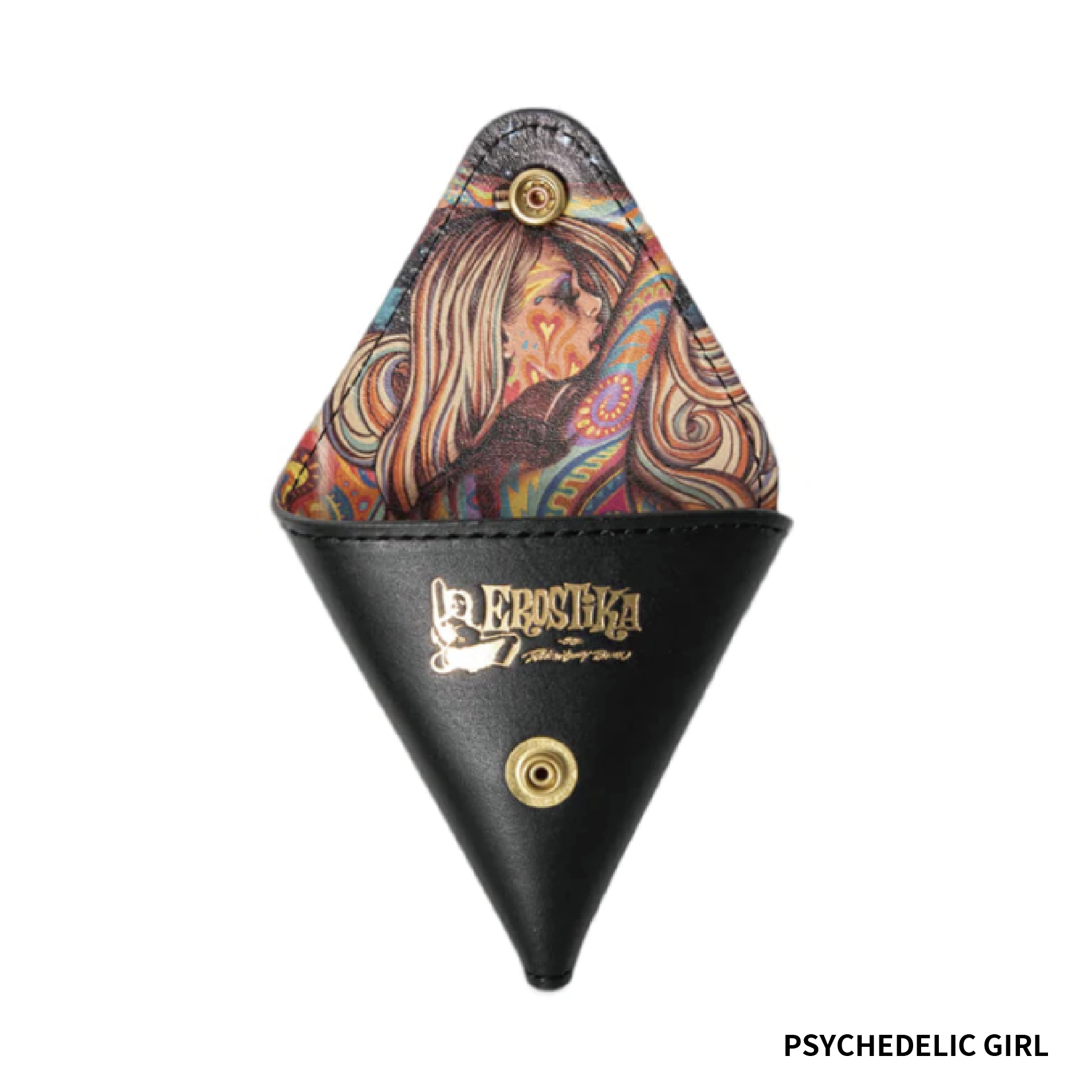 RJB X Metal Jacket 皮革零錢包 - 迷幻女孩 / 甜蜜的XX比飛彈更強 / 女魔亂鬥 - Rockin' Jelly Bean X Metal Jacket Coin Case - Psychedelic Girl / Sweet Pussy Stronger Than Missile / Devil's Cat Fight